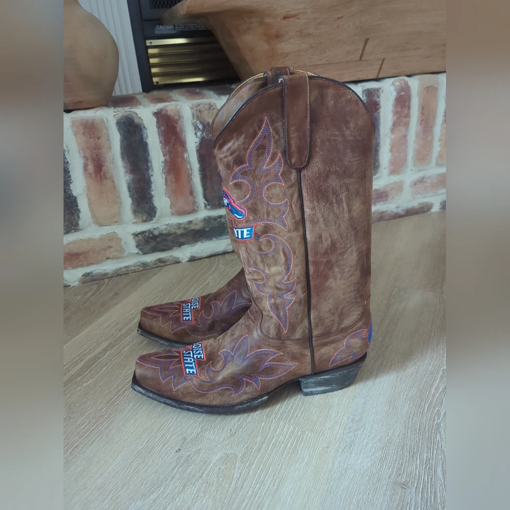 Boise State University Broncos Gameday Board Room Boots Mens Cowboy Boots 11
